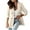 Khaki, variant on Women Long Sleeve Blazer Solid Color Work Office Open Front Casual Jackets Lightweight Comfy Trendy 2025 Outfits