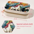 thumbnail image 5 of Rainbow Unicorn Velvet Portable Jewelry Organizer Box with Removable Compartment - Earring Holder and Gift Jewelry Box, 5 of 7