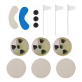 thumbnail image 4 of Zyyini Professionnel d'Intérieur par 3 Balles Trou Golf Pratique Vert Putting Tapis, Putter Tapis, Tapis de Base Vert, 4 of 10