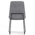 thumbnail image 3 of Simpli Home Corina Dining Chair (Set of 2) in Grey Linen Look Fabric, 3 of 14