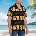 thumbnail image 3 of Susaid Pumpkin Pie Gnome Print Hawaiian Shirts for Men Women,Hawaiian Summer Short-Sleeve Casual Relaxed-Fit Button-Down,X-Large, 3 of 7