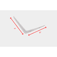 Hyper Tough 8" x 10" Shelf Bracket, White, PreDrilled Holes