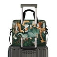 thumbnail image 2 of 16inch Laptop Briefcase, Business Laptop Bag with Detachable Strap & Padded Compartment, Water-Resistant Polyester，A Group Of Happy Animals, 2 of 8