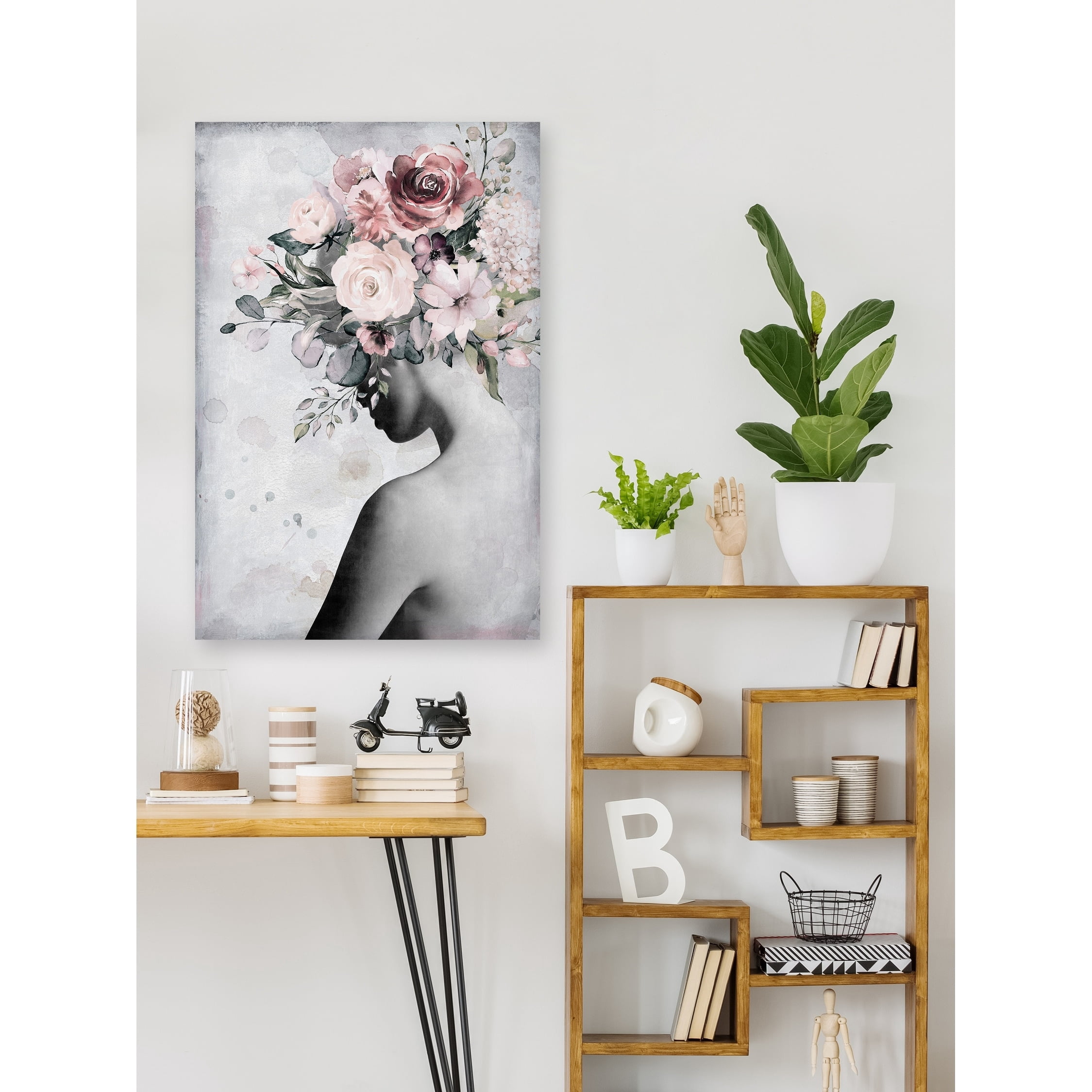 Marmont Hill Fresh Floral Crown Canvas Wall Art