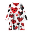 thumbnail image 4 of RXMEKW Robe Extensible à Manches Longues pour Filles pour l'École et les Récitals, Robe Patineuse Évasée à Col Rond, Robe de Fête Douce et Décontractée pour Tout-Petits à Ados, 4 of 6