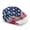 American Flag Eagle, variant on Polyester Newsboy Hat for Outings Walking Holiday, Retro Vintage Forward Newsboy Hat, Navy USA Letter Splatter Halftone Patriotic Print