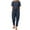 Blue, variant on ibuvkizy Two Piece Sets for Women,Summer Casual Outfit Sets,Women Jogger Outfit Plus Size,Women Fashion Round Neck Short Sleeve Tops Pants Casual Suit Sets,Womens Clothing