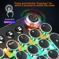 thumbnail image 3 of Cameland Noir Mécanique Rétro Steampunk Machine à Écrire Clavier RVB Cool Vert Clair, 3 of 7
