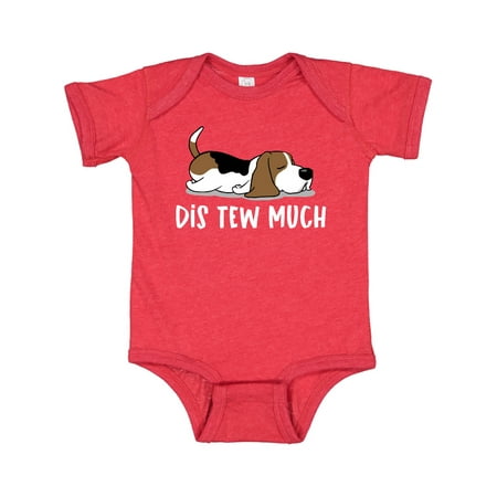 

Inktastic Napping Dis Tew Much Hound Dog Gift Baby Boy or Baby Girl Bodysuit