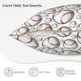 thumbnail image 5 of Fotbe Cute Baseball Pattern Velvet Decorative Throw Pillow Covers with Elegant Piping, Soft Plush Cushion Cover for Sofa, Bed, Car, Office-18"x18", 5 of 8