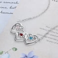 thumbnail image 5 of Mementos Personalized Family Women's (Mother's) Necklace Sterling Silver with 3 Name & Birthstone, 5 of 6