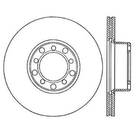 CENTRIC PARTS - SLOTTED-DRILLED Fits select: 1973-1980 MERCEDES-BENZ 450, 1972 MERCEDES-BENZ 350
