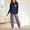 Purple, variant on Fesfesfes Kids Boys Girls Striped Pocket Long Sleeve Top and Pants Set Casual Outfit Playwear Homewear Set Comfortable Soft Fabric Childrens Two Piece Set(Purple,5-6 Years)