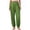Green, variant on Tqcoqu Women's Pants Casual Smocked High Waisted Elastic Wide Leg Pants Loose Cotton Trousers with Pockets,Black,Women's S-XXXL