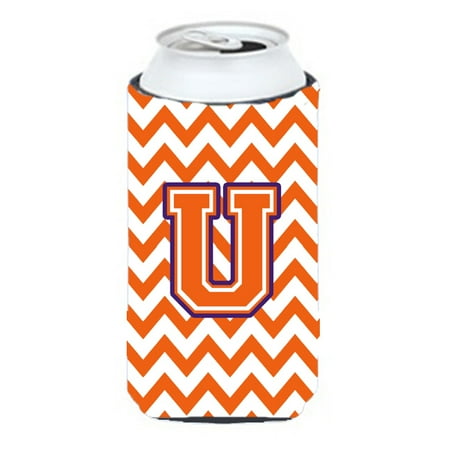 

Carolines Treasures CJ1062-UTBC Letter U Chevron Orange and Regalia Tall Boy Beverage Insulator Hugger Tall Boy