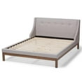 thumbnail image 4 of Baxton Studio Louvain Upholstered Queen Platform Bed in Greyish Beige, 4 of 7