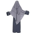 thumbnail image 2 of Women's Solid Color Crinkled Hat With Muslim Ethnic Hijab, 2 of 4