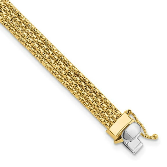 14k Gold Woven Bracelet