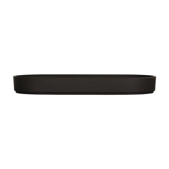 Cal Mil Hudson Black Oval Platter, 20 inch Width x 8 inch Depth x 1.5 inch Height -- 3 per case.