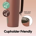 thumbnail image 3 of Tasse de Voyage Owala SmoothSip Slider en Acier Inoxydable 700 ml, 3 of 7