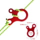 thumbnail image 5 of Advancent 10 piezas de hebillas de cuerda de viento para tiendas de campaña, tensor antideslizante de 3 agujeros, accesorios de sujeción ajustables, para carpas Advancent OD006167-00, 5 of 6