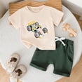 thumbnail image 2 of Soepste Baby Boy Clothes Baby Boy Clothes 18-24 Months Toddler Boy Clothes Summer Outfits Kids Short Sleeve T-Shirt And Shorts, 2 of 9