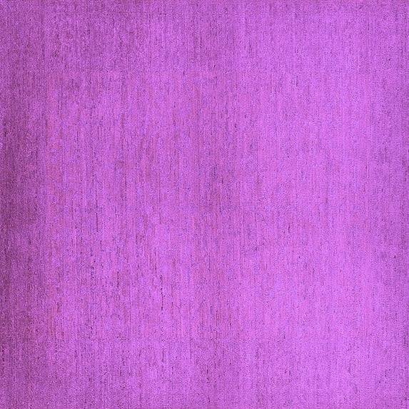 Ahgly Company Indoor Square Solid Purple Modern Area Rugs, 8' Square