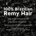 thumbnail image 3 of 100% Human Hair Wig Curly 16" Natural Black Hair Heat Resistant Bleachable, 3 of 6