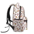 thumbnail image 3 of Honeii Christmas Santa Cartoon Snowman Print Backpack for Both Men and Women, Basic Bookbag for College, Work, or Travel,Rucksack Computer Bag-One Size, 3 of 5