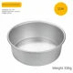 thumbnail image 1 of Molde redondo de aluminio de 4 a 12 pulgadas para hornear pasteles, molde de gasa de fondo sólido, molde para hornear pasteles para el hogar, 1 of 5