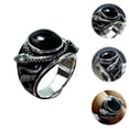 thumbnail image 2 of MasteelfCA Black Creative Snake Ring Animal Exquisite Finger Ring Fashion Finger Jewelry, 2 of 7