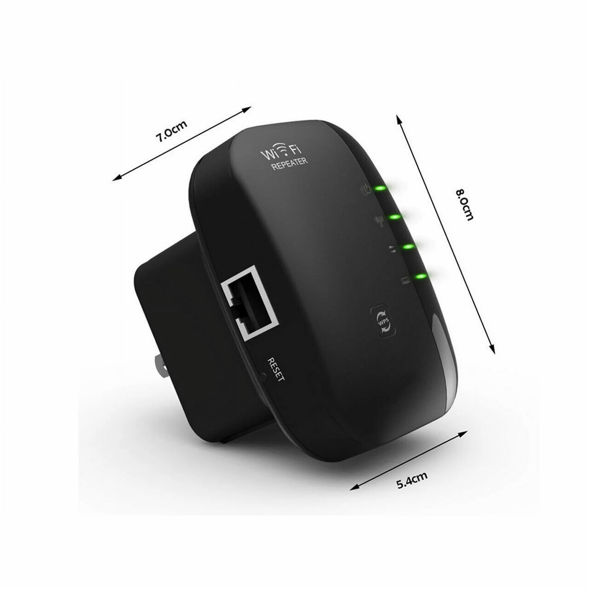 Rongsi WiFi Extender Signal Booster Up to 3000 sq.ft and 30 Devices, WiFi Range Extender, Wireless Internet Repeater, Long Range Amplifier with Ethernet Port, Access Point, 1-Key Setup