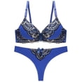 thumbnail image 1 of Conjunto de sujetador de tanga grande de encaje sexy y seductor personalizado para mujer, 1 of 5