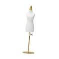 thumbnail image 2 of Maniquí de costura para vestido de muñeca, modelo de modista, altura ajustable, accesorios decorativos para fotos. S y base de oro, 2 of 9