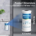 thumbnail image 2 of Waterdrop FXHTC Whole House Carbon Water Filter, Replacement for GE® FXHTC, GXWH40L, GXWH35F, Culligan RFC-BBSA, American Plumber W10-PR, W10-BC, WRC25HD, 5 Micron, 10" x 4.5" Cartridge, (2), 2 of 8