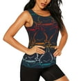 thumbnail image 2 of Easygdp Cartoon Sharks Women's Workout Tank Top, Running Top, Hiking Shirt, Quick-Dry for Running, Yoga, Hiking - Large, 2 of 9