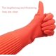 thumbnail image 4 of Par de guantes de látex reutilizables impermeables JM Talla M, 4 of 5