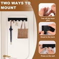 thumbnail image 5 of Tcwhniev2 Pcs Wall Mount Key Holder Metal Wall Key Hanger with 12 Hook Multifunctional Keychain Holder for Hallway Entryway Office Kitchen Garage, 5 of 10