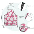 thumbnail image 7 of Cute Ghost Halloween Pattern Kids Aprons for Girls and Boys,Adjustable Neck Strap Toddler Aprons for Kids Cooking Baking,23.6"x19", 7 of 7