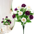 thumbnail image 2 of 1 Pcs Artificial Pinecone Chrysanthemum Bouquet,Artificial Cemetery Flowers, Fake Silk Memorial Flowers,Outdoors Garden Plants Faux Flowers,For Home Kitchen Table Centerpieces Decor,(E,17.71 in), 2 of 9