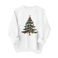 thumbnail image 4 of Qzwdhjm Christmas Sweatshirts for Girl Xams Trees Graphic Crewneck Sweatshirt Thin Fleece Long Sleeve Pullovers for Christmas Party 2-15Y, 4 of 9