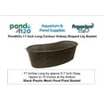 thumbnail image 2 of PondH2o Contour or Kidney Shaped Plastic Slotted Mesh Water Garden Aquatic Pond Plant Basket, 17 Inch, Perfect for Lily's, Planting Pot, Basket for Aquaponics, Hydroponics, 2 of 5