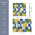 thumbnail image 2 of Yayeee Toggle Light Switch Wall Plate 3-Gang 6.37"x4.48" Decorative Outlet Cover, Lemon Checkered, 2 of 7