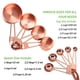 thumbnail image 2 of Juego de tazas y cucharas medidoras de acero inoxidable, medidas para ingredientes líquidos y secos, con conector de anillo, 2 of 5