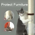 thumbnail image 2 of 32" Tall Cat Scratching Post Sisal Scratch Posts with Hanging Ball and Self-Massage Brush Vertical Scratcher for Indoor Cats and Kittens(Light-Gray 32inches), 2 of 14