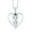 Sky Blue||Sky Blue||Blue, variant on 925 Sterling Silver Sky Blue Aquamarine and Black Diamond Pendant Necklace for Women (0.67 Cttw, Gemstone March Birthstone, Heart 5MM and 4MM, with 18 inch Silver Chain)