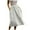 White, variant on Womens Cotton Linen Skirt Elastic High Waist Boho Maxi Skirt Skirt Casual A-Line Flowy Long Skirts Swing Long Beach Skirt Dress