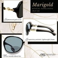 thumbnail image 2 of proSPORT Women Bifocal Reading Sunglass Reader Oversized Black Gold, 2 of 4