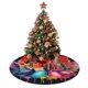 thumbnail image 4 of Falda para árbol de Navidad con puntada, suave y divertida, decoración navideña de granja con cuello para árbol de Navidad de 30", 4 of 4