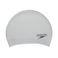 thumbnail image 1 of Speedo Unisex Adult Silicone Long Hair Swim Cap - Silver, One Size, 1 of 5
